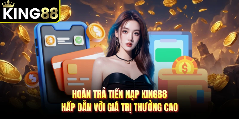 Hoàn trả tiền nạp KING88 hấp dẫn với giá trị thưởng cao