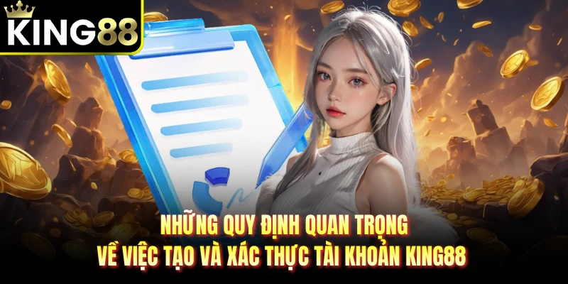 Những quy định quan trọng về việc tạo và xác thực tài khoản KING88